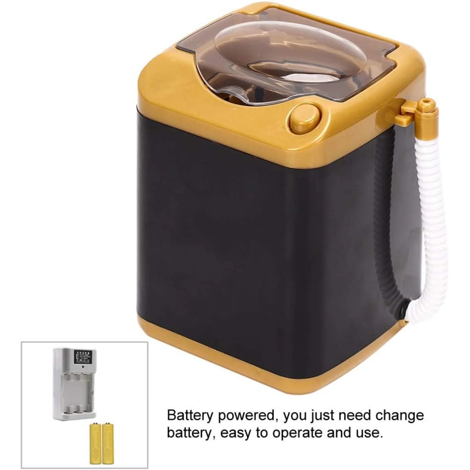 Mini Washing Machine, Cleaning Machine, Portable Washing Machine Washing Machine Cosmetic Tool Cleaning Machine Toy Gift for Do