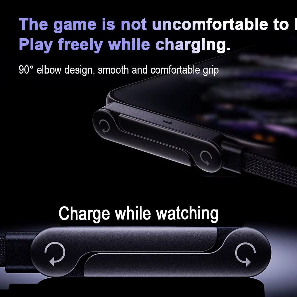 240W Elbow Fast Charging Phone Holder Data Cable 2In1 Folding Phone Tablet Stand Charging Cable for Iphone17