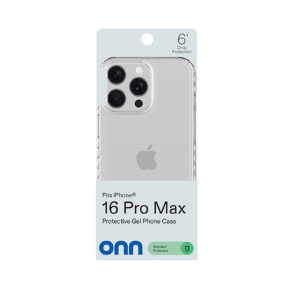 Protective Gel Phone Case for Iphone 16 Pro Max - Clear