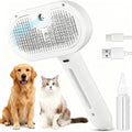 3 in 1 Cat Steam Brush Pet Steam Brush for Cat Dog Long Short Haired Pet Comb